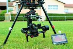 Camera thermique optris pi450 lightweight couplee avec la gopro sur drone