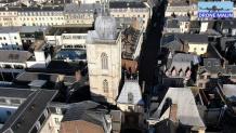 Photo aérienne du gros horloge Rouen par drone