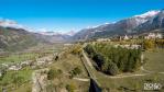 Photo de drone montagne de haute savoie en region auvergne rhone alpes