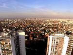 Photographie aerienne d une ville par drone