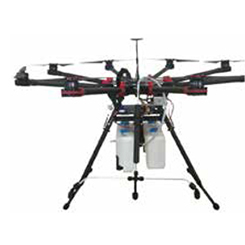Spray autonome de drone volt est un octocopter agricole