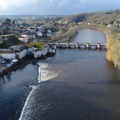 Aixe-sur-Vienne en photo aérienne par drone