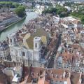 Besançon en vue aérienne prise par un pilote de drone
