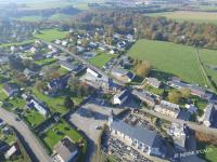 Beuzevillette village Normand photographié d'un drone