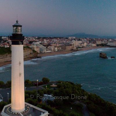 Biarritz, en photo aérienne par drone