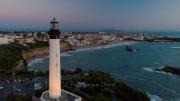 Biarritz, en photo aérienne par drone