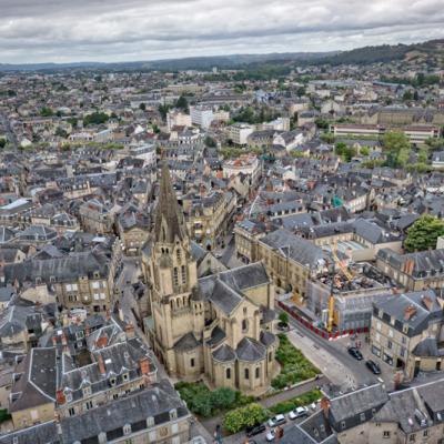 Brive-la-Gaillarde vue du ciel par un drone