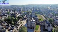 Cathédrale Evreux photographie aérienne par drone