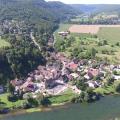 Village de Chalèze en photo aérienne par drone