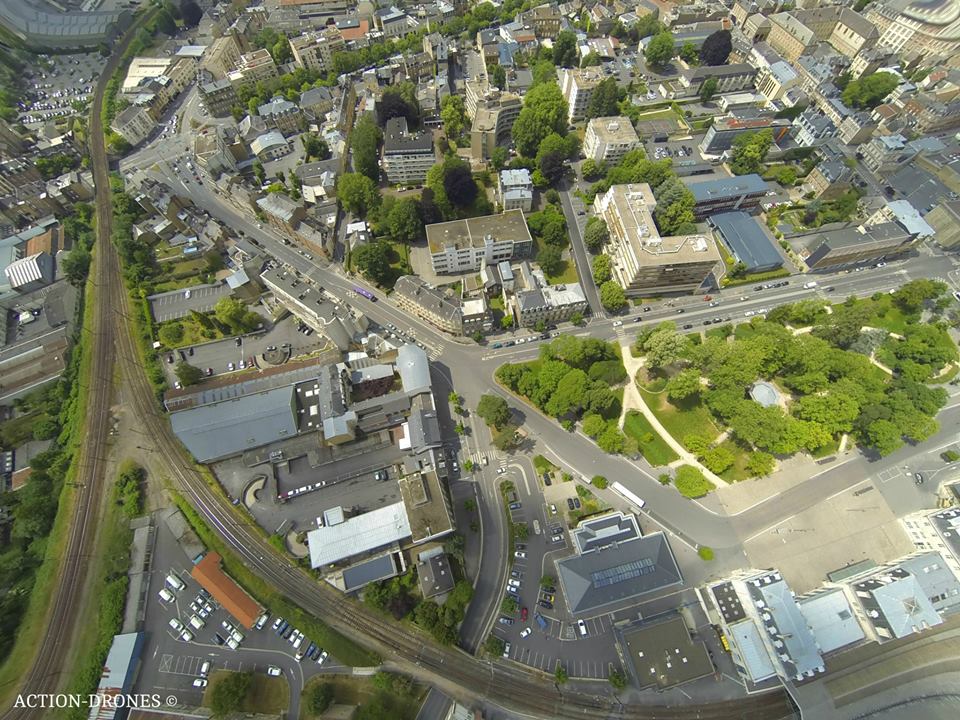 Ville de Charleville-Mézières photo aérienne de drone