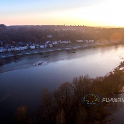 Chaumont-sur-Loire, photo aérienne drone