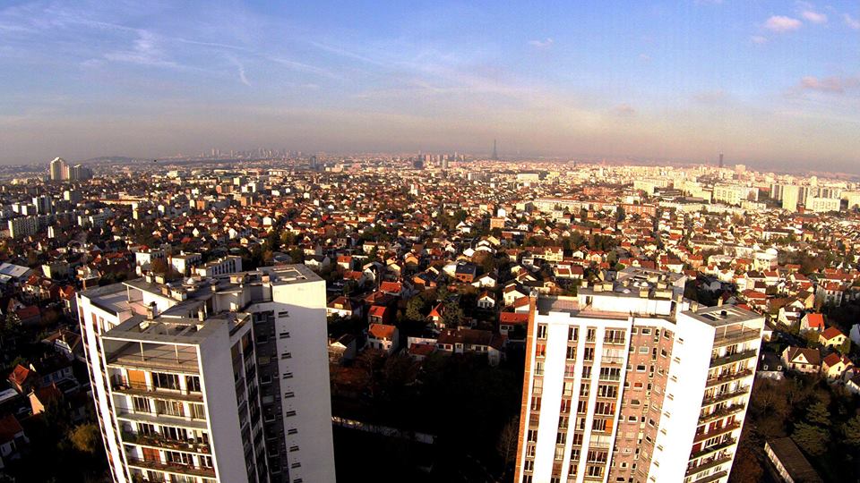 Clamart en Ile de France vue du ciel