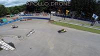 Photographie aérienne de course de moto