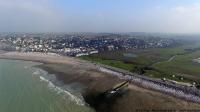 Criel Plage en vue aérienne par drone