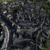 Donzenac village de Corrèze en vue aérienne par drone