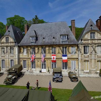 Evénement en vue aérienne photographié par un drone