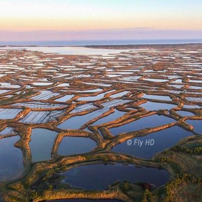 Guérande en vue aérienne photographié par drone