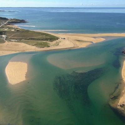 Guidel en vue aérienne photographié par un drone