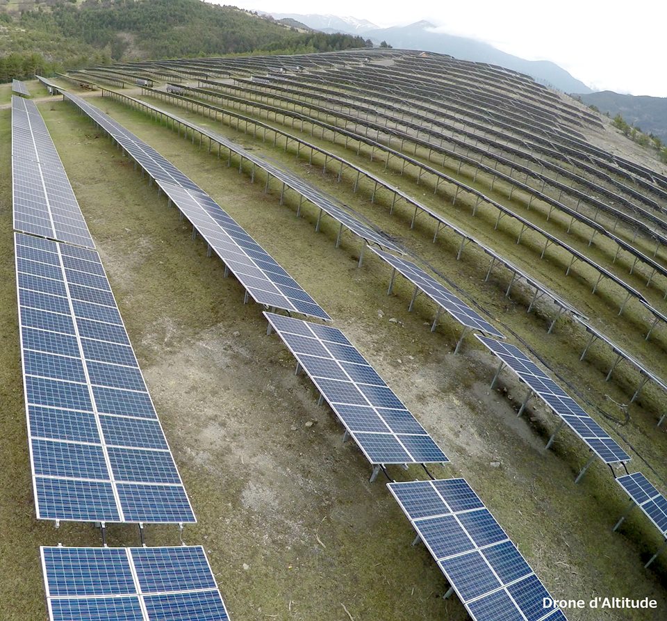 Inspection aérienne de panneaux solaires par drone