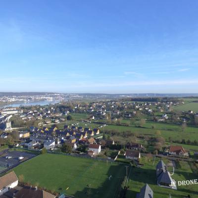 La Mailleraye-sur-Seine en Normandie, photo aérienne par drone