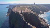 Le cap Fréhel en vue aérienne par drone en Bretagne