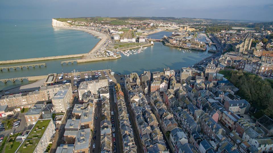 Le Tréport en Seine-Maritime Normandie vue du ciel