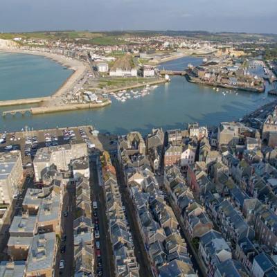 Le Tréport en Seine-Maritime Normandie vue du ciel