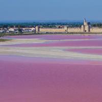 les Salins du Midi, Aigues Mortes en Camargue photographié par drone