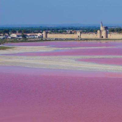 les Salins du Midi, Aigues Mortes en Camargue photographié par drone