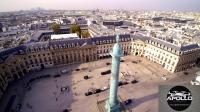 Paris en vue aérienne photo prise de la place Vendome