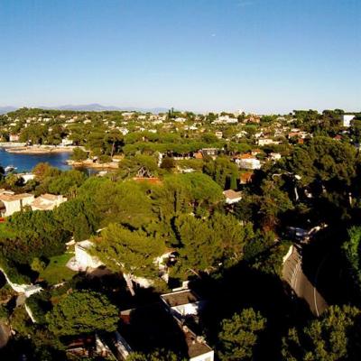 Paysage de bord de mer photo aérienne d'un drone