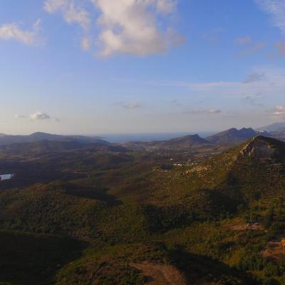 Paysage de Corse photographié par un drone
