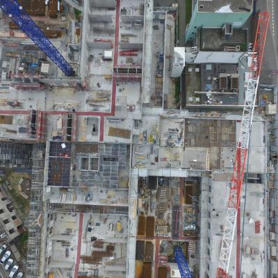 Photo aérienne à Dunkerque photographie chantier par drone