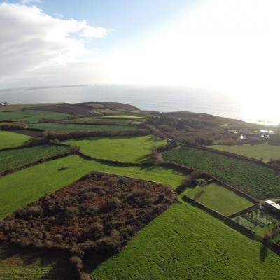 Photo aérienne paysage de Bretagne par drone