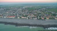Photo aérienne de Cayeux-sur-Mer village des Hauts de France.