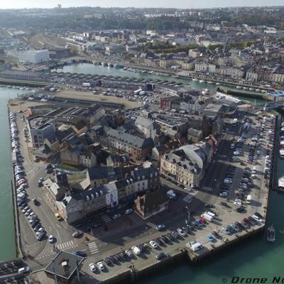 Photo aérienne de Dieppe ville de Normandie