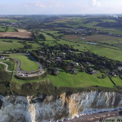 Photo aérienne de Hautot-sur-Mer en Seine-Maritime Normandie