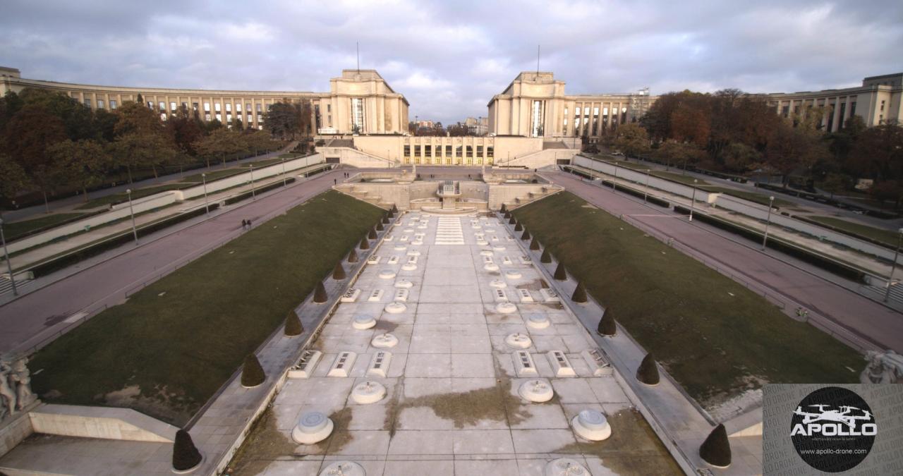 Photo aérienne de la place du Trocadéro à Paris