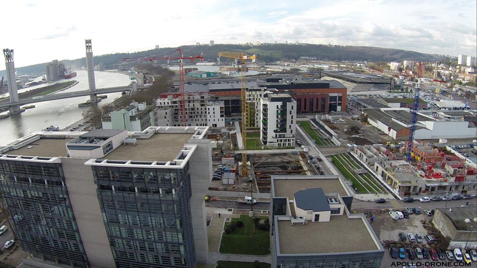 Photo aérienne de Rouen en Normandie