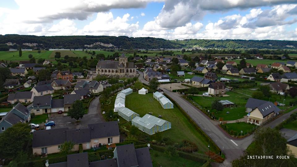 Photo aérienne de Vatteville la Rue en Normandie