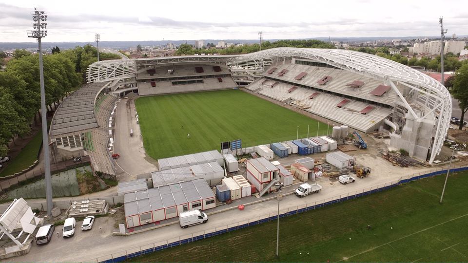 Photo aérienne du stade de Beaublanc à Limoge