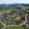 Photo aérienne du village de Busy dans le Doubs
