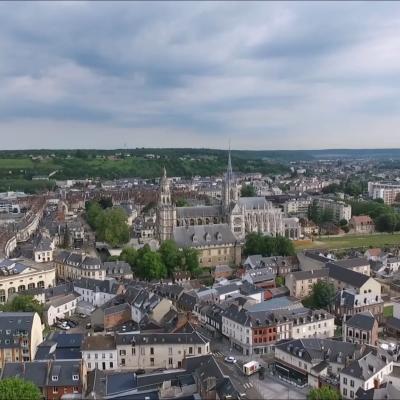 Photo aérienne Evreux par drone Eure en Normandie