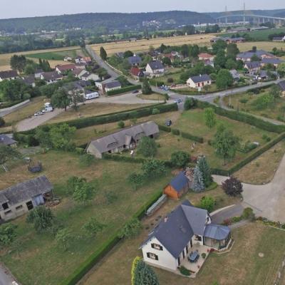 Photo aérienne dans l'Eure en Normandie