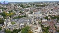 Photo aérienne par drone Alençon dans l 'Orne en Normandie