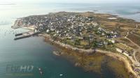 Photo aérienne par drone de l’Île-Molène