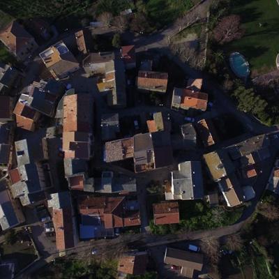 photo aérienne par drone village Corse Olmeta-di-Tuda