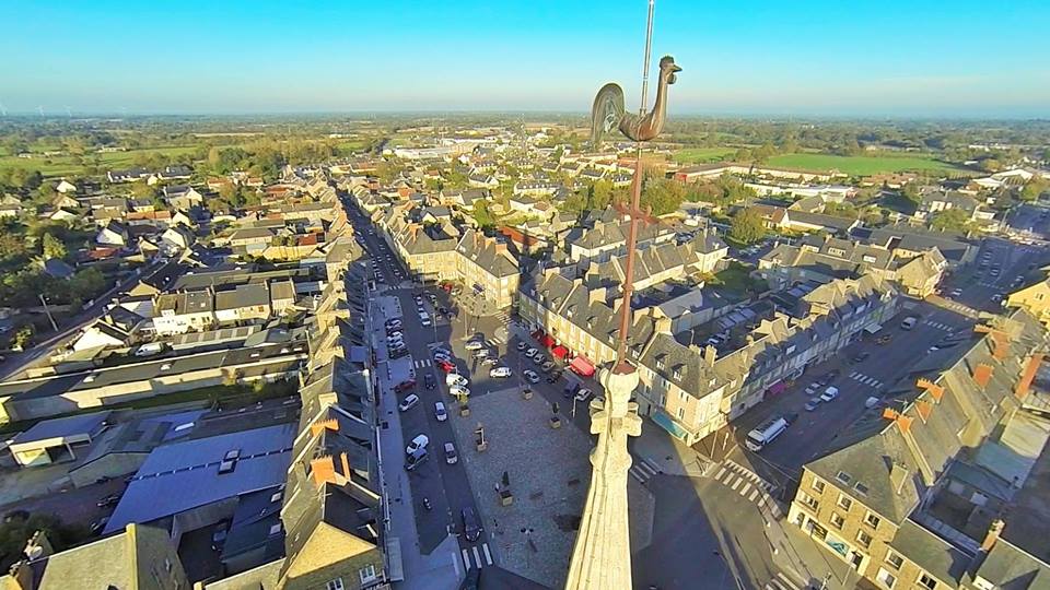 Photo aérienne Ville de Periers dans la Manche