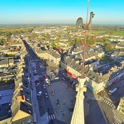 Photo aérienne Ville de Periers dans la Manche