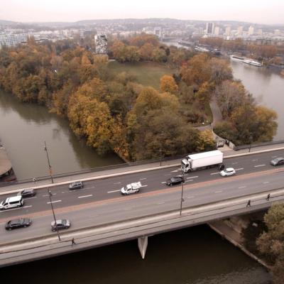 Photo aérienne Ile-Saint-Germain proche Paris